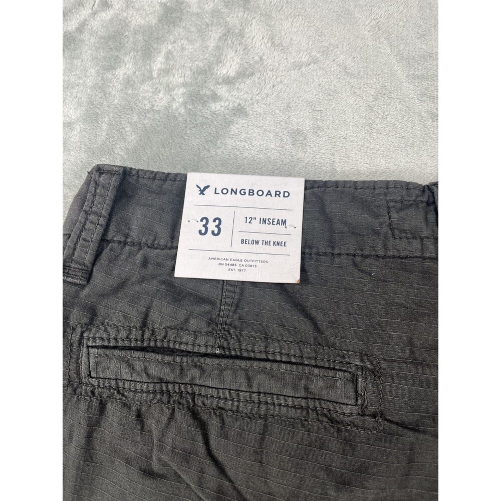American Eagle Mens 33 Longboard Cargo Shorts Dark Grey NWT - Picture 8 of 8